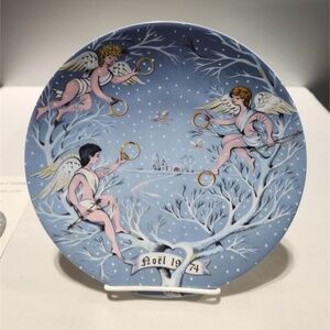 Vintage Haviland Christmas Plate 1974